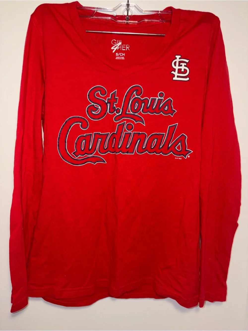 Red St. Louis Cardinals Long-Sleeve Tee S
